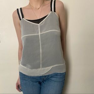 Sexy slip top, classic Gap with dainty overlay style